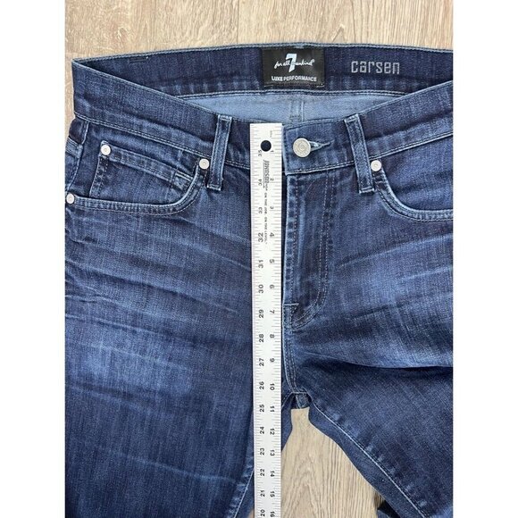 SEVEN 7 FOR ALL MANKIND Men’s Carson Luxe Performance Jeans Dark Wash Size 30 - Picture 7 of 12
